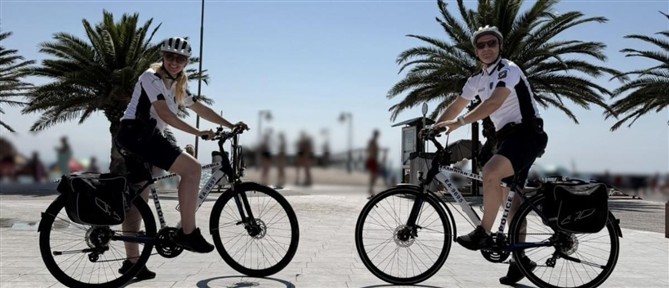 Κατερίνη: Ξεκίνησε η αστυνόμευση με ποδήλατα στην παραλιακή ζώνη