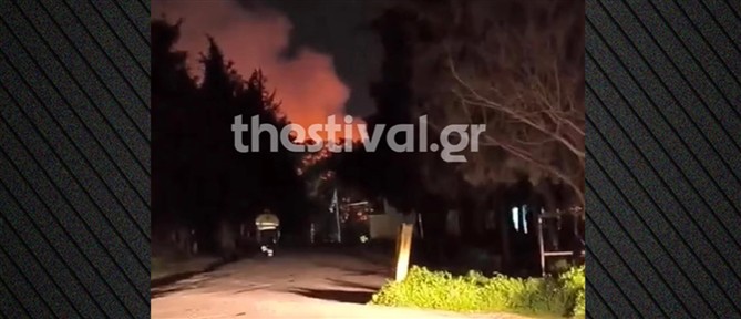 Θεσσαλονίκη: Φωτιά στο πρώην στρατόπεδο Κόδρα