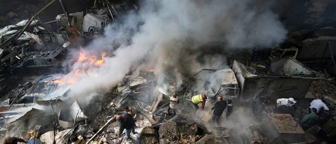 Λίβανος: Βομβαρδισμός κτιρίου στη Βηρυτό - 254 νεκροί (βίντεο)