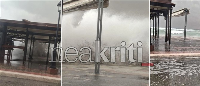 Ανεμοστρόβιλος σαρώνει την Ιεράπετρα: Αναποδογύρισε νταλίκα και ξερίζωσε δέντρα