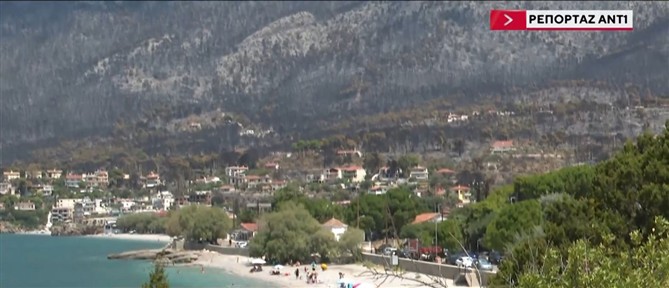 Πόρτο Γερμενό - Οδοιπορικό ΑΝΤ1: Επέστρεψαν οι πρώτοι λουόμενοι με σκοπό να στηρίξουν την περιοχή