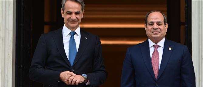 Συνάντηση Μητσοτάκη – Αλ Σίσι στο Μαξίμου: Τα μηνύματα για τη στενή συνεργασία Ελλάδας-Αιγύπτου