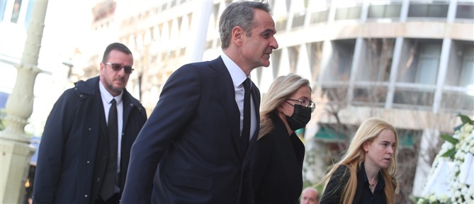 Το τελευταίο αντίο στην Ελένη Γλύκατζη, Αρβελέρ - Παρών στην κηδεία και ο Κ. Μητσοτάκης