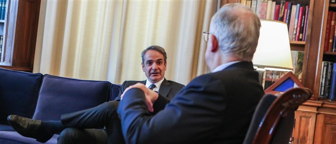 Συνάντηση του Κυριάκου. Μητσοτάκη με τον Πρόεδρο της Ελληνικής Δημοκρατίας  Κωνσταντίνο Τασούλα