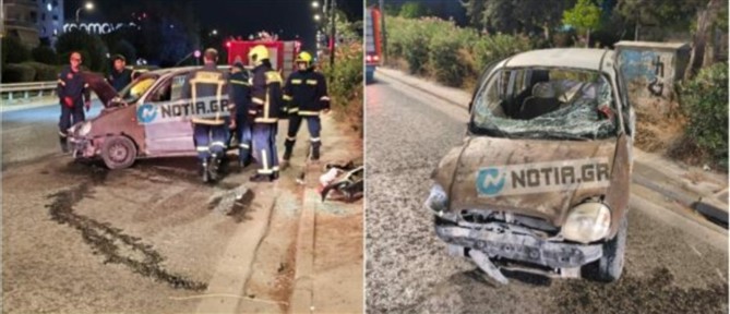 Σοβαρό τροχαίο στη Λεωφόρο Βουλιαγμένης - Εγκλωβίστηκε ο οδηγός